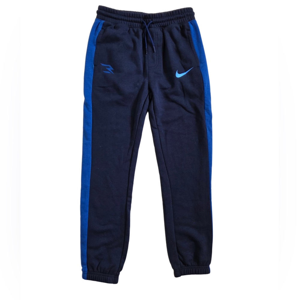 Nike Kids' Navy Blue Joggers with Blue Accents